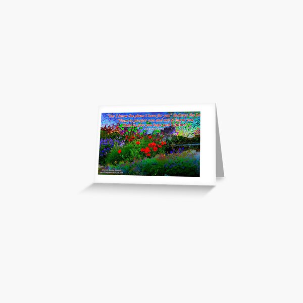 For I Know The Plans I Have For You Greeting Card