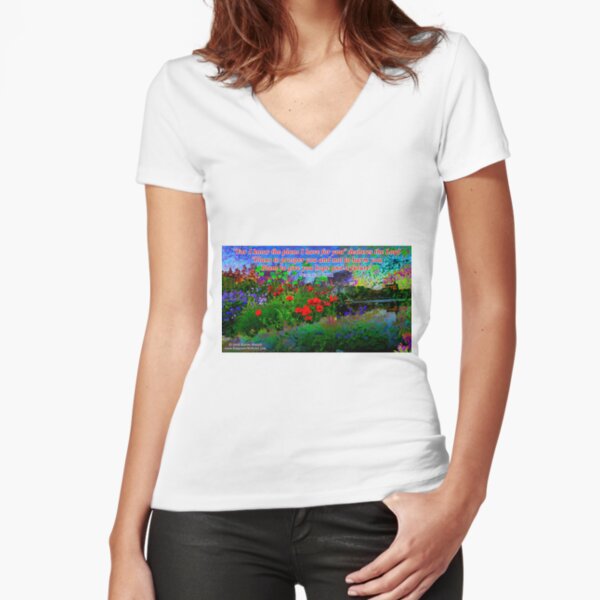 For I Know The Plans I Have For You Fitted V-Neck T-Shirt