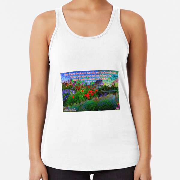 For I Know The Plans I Have For You Racerback Tank Top