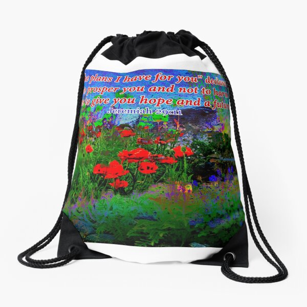 For I Know The Plans I Have For You Drawstring Bag