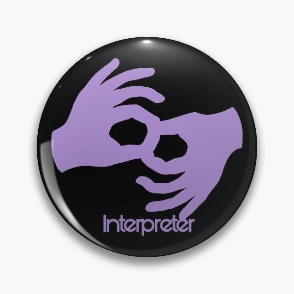 Item preview, Purple Asl sign for interpreter designed and sold by Jennaviveart.