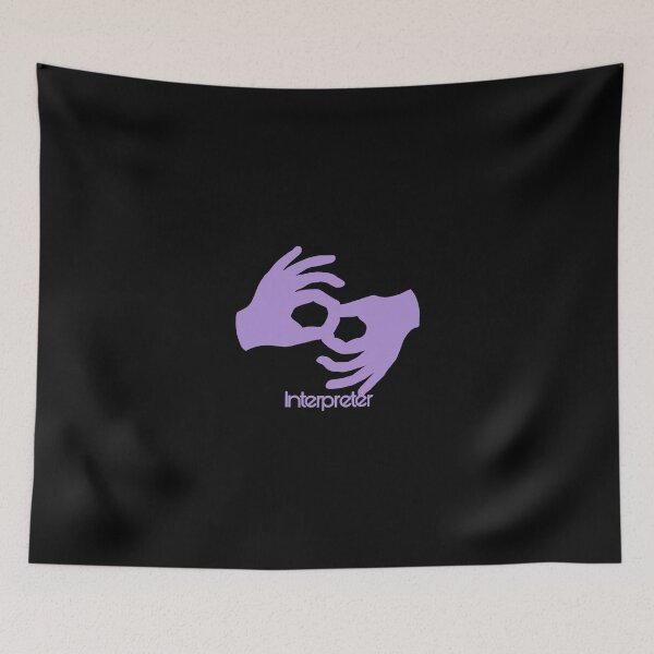 Item preview, Purple Asl sign for interpreter designed and sold by Jennaviveart.