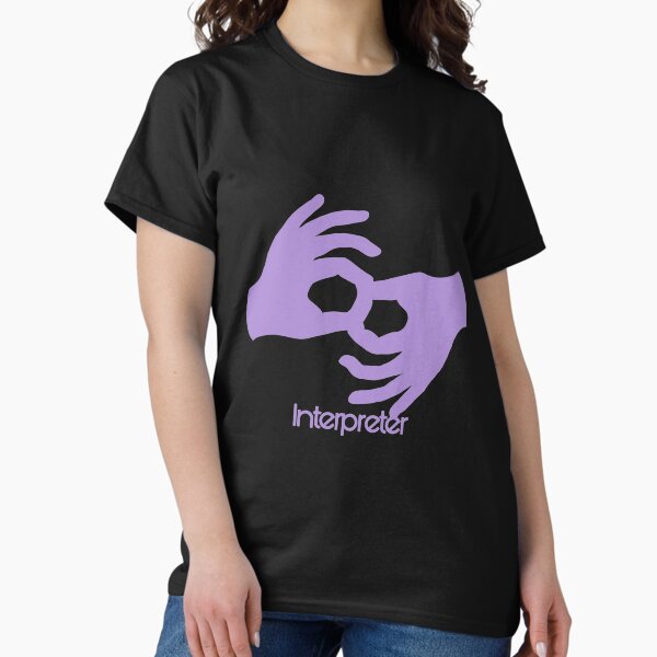 Item preview, Purple Asl sign for interpreter designed and sold by Jennaviveart.