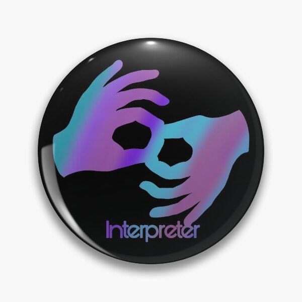Item preview, Multicolor Asl sign for interpreter designed and sold by Jennaviveart.