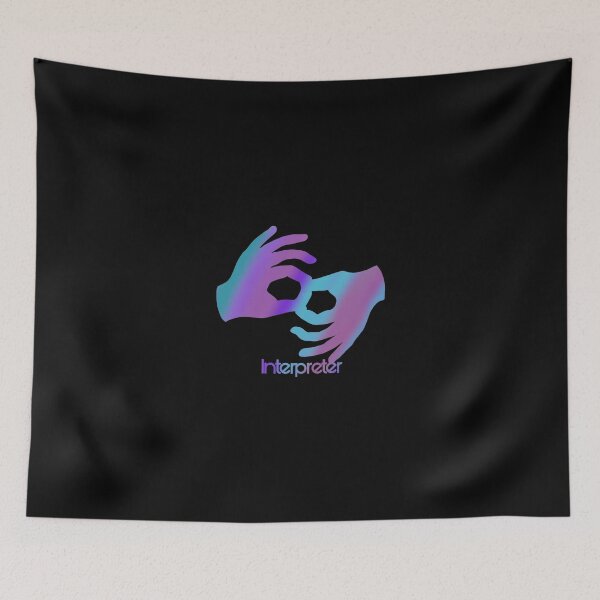 Item preview, Multicolor Asl sign for interpreter designed and sold by Jennaviveart.