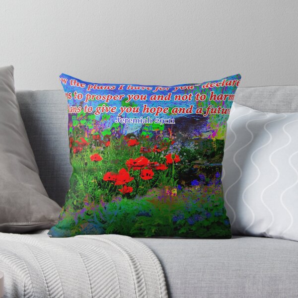 For I Know The Plans I Have For You Throw Pillow