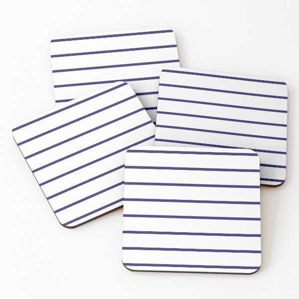 Item preview, Narrow navy blue and white stripes 3 designed and sold by LittleBettyMakes.