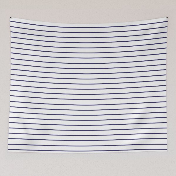 Aperçu de l'œuvre Fines rayures bleu marine et blanches 3 créée et vendue par LittleBettyMakes.
