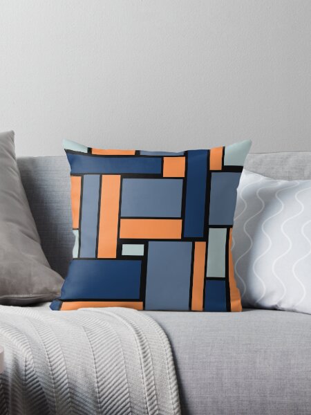 Artikel-Vorschau von blau + orange geometrisch, designt und verkauft von LifeAsGeneration Z.