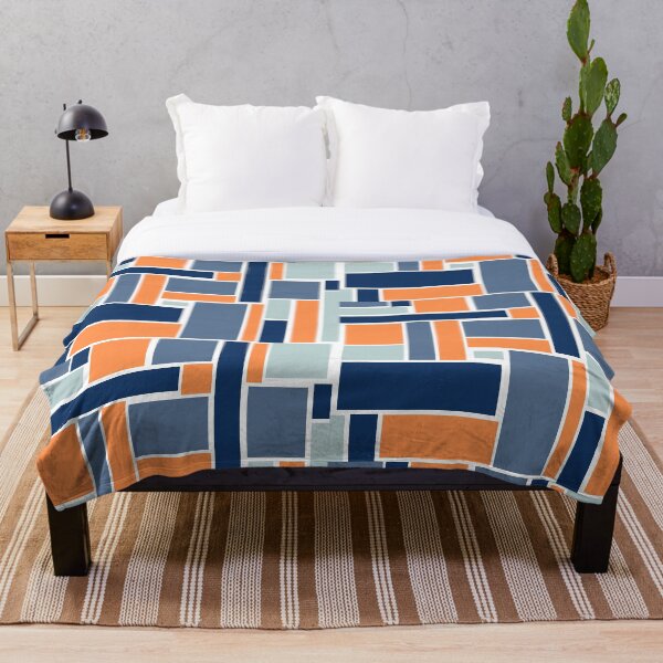 Item preview, blue + orange geometric designed and sold by LifeAsGeneration Z.