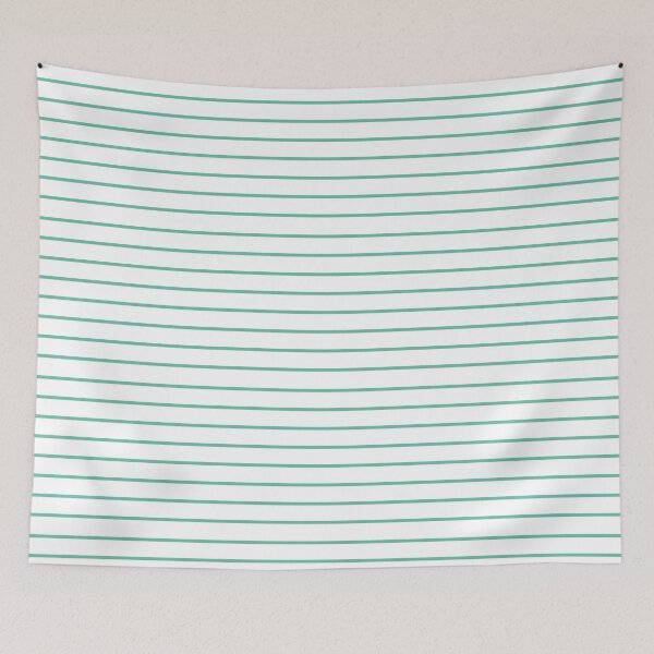 Aperçu de l'œuvre Rayures étroites aqua et blanches 3 créée et vendue par LittleBettyMakes.