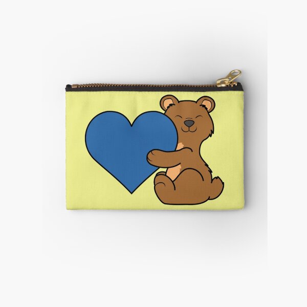 Item preview, Valentine's Day Brown Bear with Blue Heart designed and sold by Grifynne.