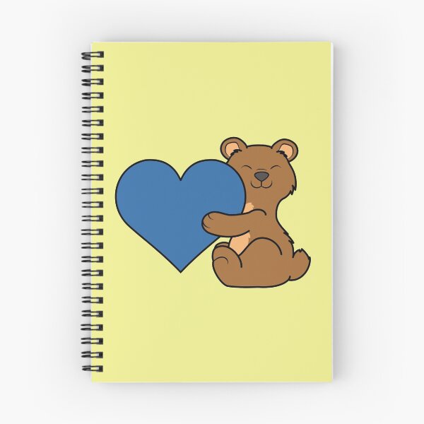 Artikelvorschau, Valentinstag-Braunbär mit blauem Herzen entworfen und verkauft von Grifynne.