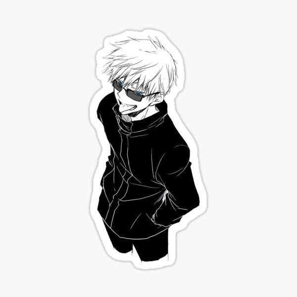 gojo jujutsu kaisen sticker by wiwicorp redbubble