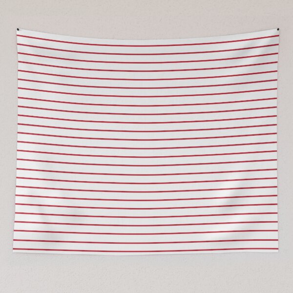 Aperçu de l'œuvre Rayures étroites rouges et blanches 3 créée et vendue par LittleBettyMakes.