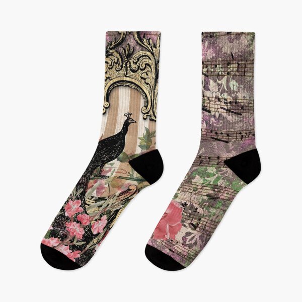 Item preview, Black Peacock musical flowers designed and sold by Inspireaglow.