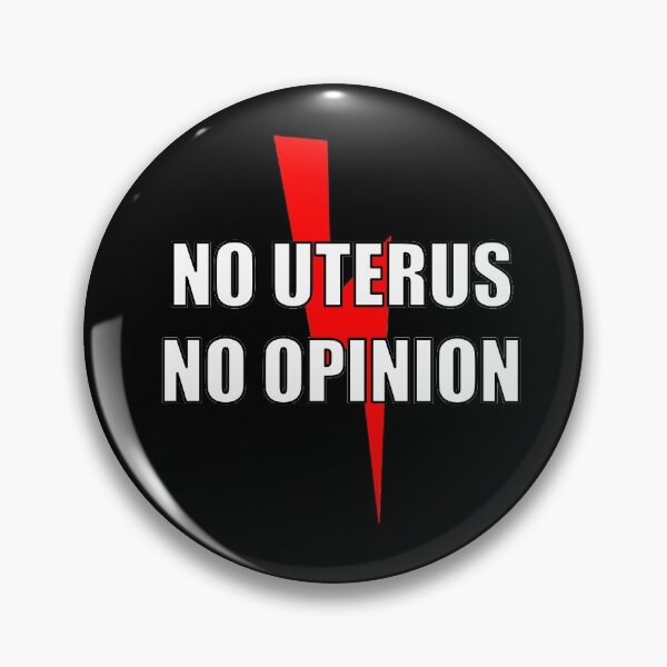 Item preview, No Uterus No Opinion Poland Red Lightning Bolt designed and sold by oxoxoxo.