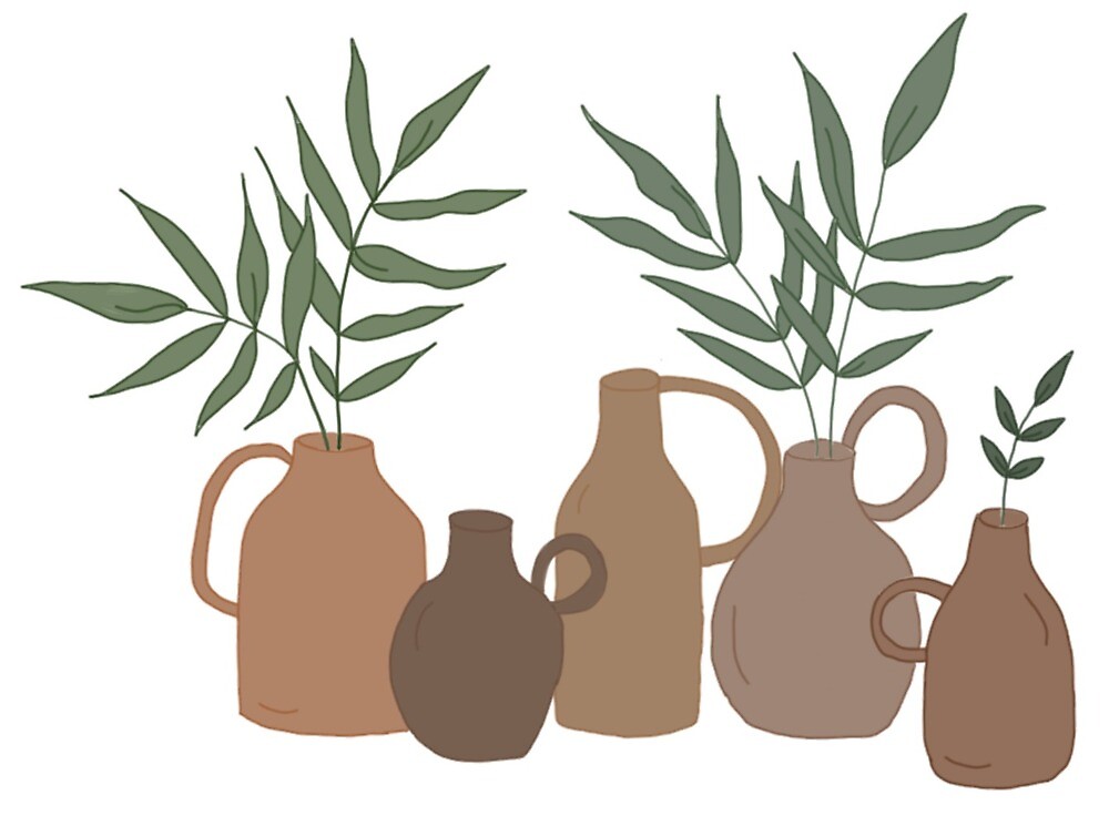 "Plants & Pottery!" by claudiagleason Redbubble