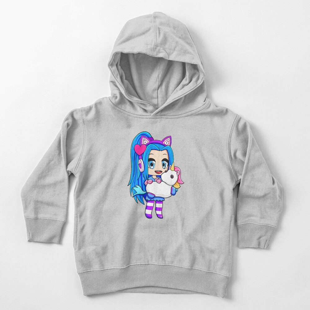 Blue Gacha Funneh with Unicorn Toddler Pullover Hoodie