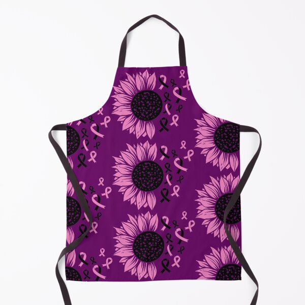 Item preview, Breast cancer awareness pink and black sunflower and ribbons designed and sold by Inspireaglow.