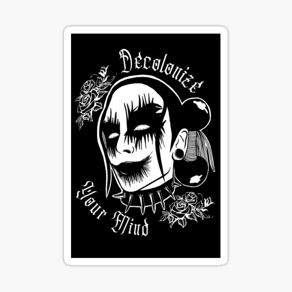 Diné Black Metal Sticker