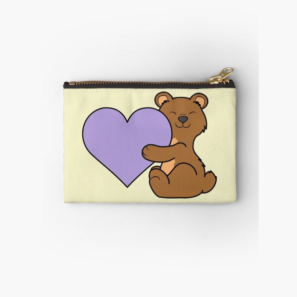 Item preview, Valentine's Day Brown Bear with Light Purple Heart designed and sold by Grifynne.