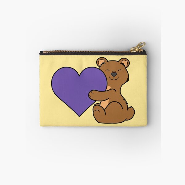 Item preview, Valentine's Day Brown Bear with Purple Heart designed and sold by Grifynne.