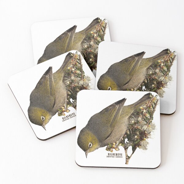 Item preview, Silvereye bird designed and sold by SEADOGPRINTS.