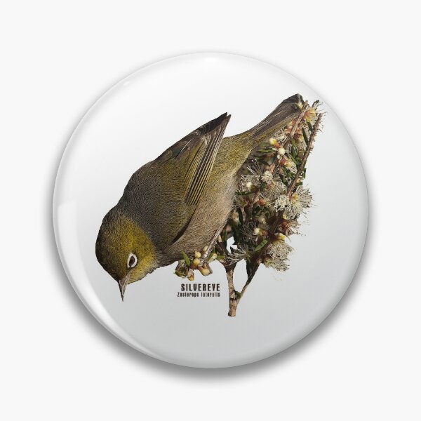 Item preview, Silvereye bird designed and sold by SEADOGPRINTS.