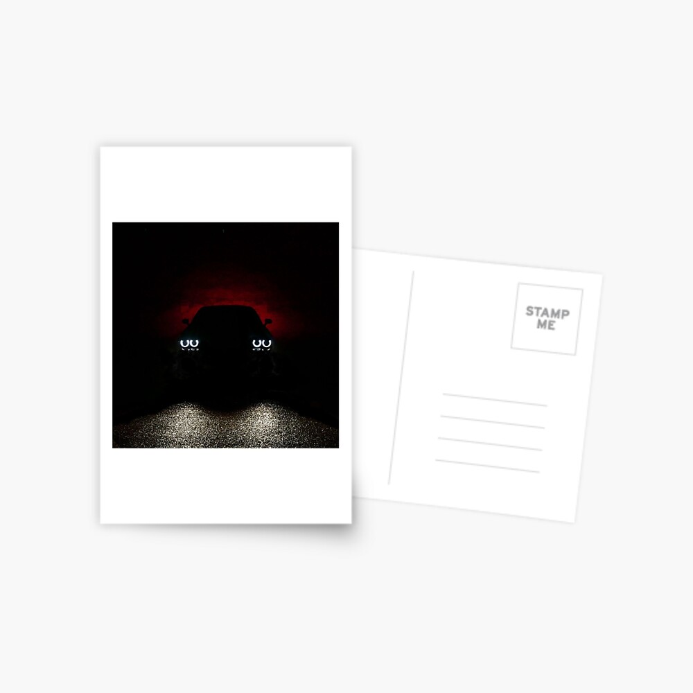 dodge challenger silhouette postcard by magiccarpet redbubble redbubble