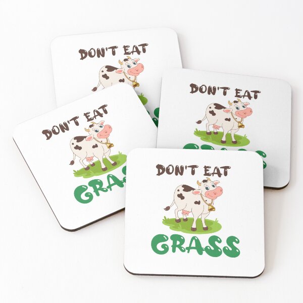 Item preview,    Don't Eat Grass:For mom,For dad,Cute,Funny,vache designed and sold by Chaos Pixel Studio.