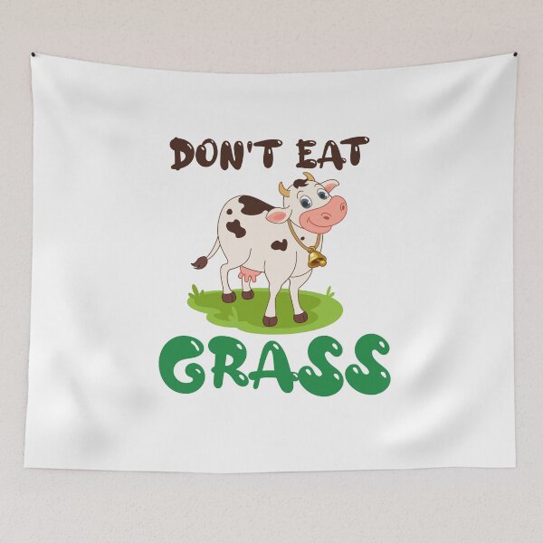 Item preview,    Don't Eat Grass:For mom,For dad,Cute,Funny,vache designed and sold by Chaos Pixel Studio.