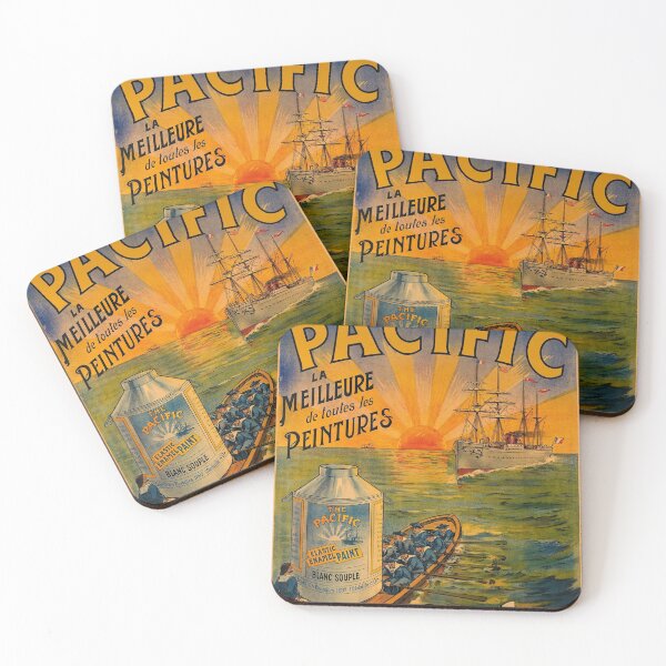 Item preview, retro le pacific peinture email designed and sold by CorasPosters.