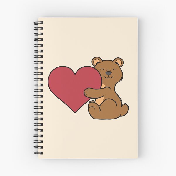 Aperçu de l'œuvre Valentine's Day Brown Bear with Red Heart créée et vendue par Grifynne.