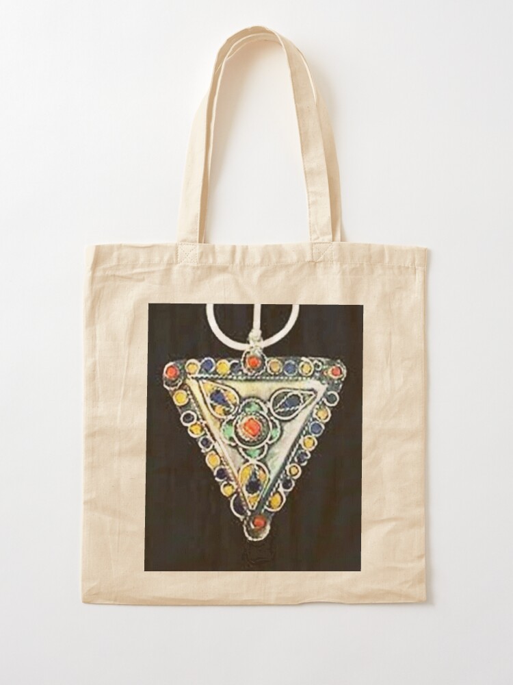 TAFRAOUT Berber Fibula Jewelry Ancient Morocco Brooch Ethnic History Tote  Bag