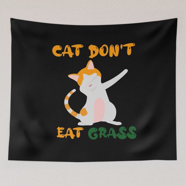 Item preview,    Don't Eat Grass:For mom,For dad,Cute,Funny,Cat designed and sold by Chaos Pixel Studio.