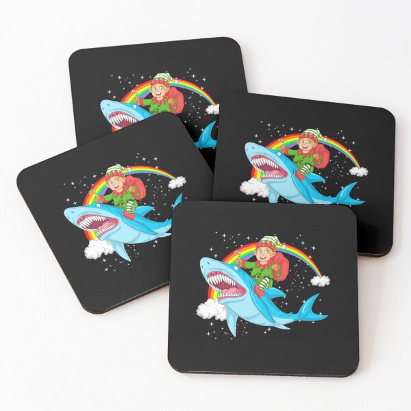 Item preview, elf riding shark designed and sold by NoelBourke.