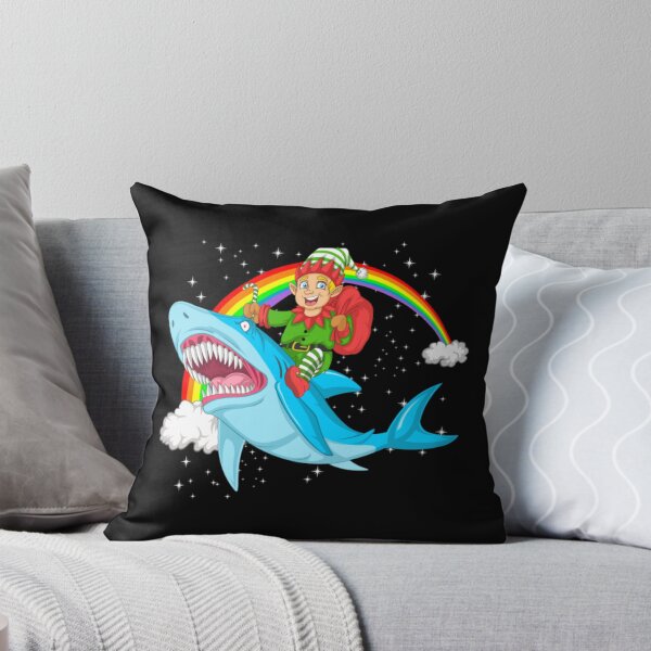 Item preview, elf riding shark designed and sold by NoelBourke.