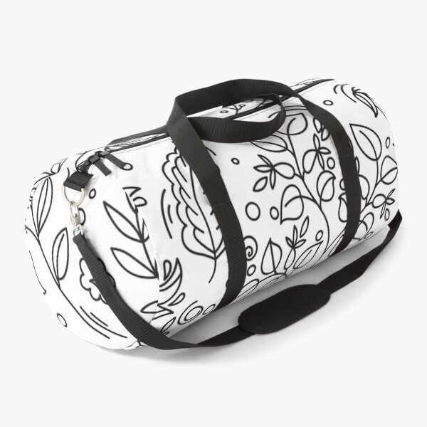 Item preview, Black white floral pattern designed and sold by Lisa Johnson.