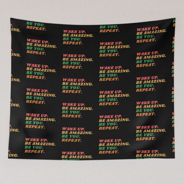 Item preview, Wake up, be amazing, be you, repeat designed and sold by stelsanc.