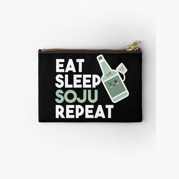 Item preview, Eat Sleep Soju Repeat Funny Soju Drinking Korean Birthday designed and sold by RainbowPandas.