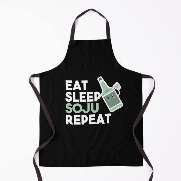 Item preview, Eat Sleep Soju Repeat Funny Soju Drinking Korean Birthday designed and sold by RainbowPandas.