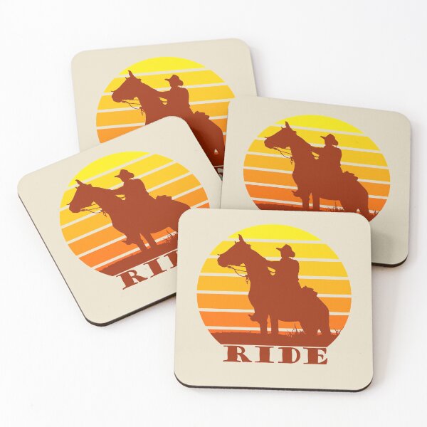 Item preview, Ride - Cowboy Rider Silhouette on a Sunset For the Horse Lover designed and sold by SeaStories88.