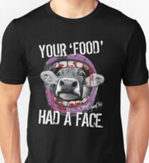 VeganChic ~ Ihr Essen hatte ein Gesicht Slim Fit T-Shirt
