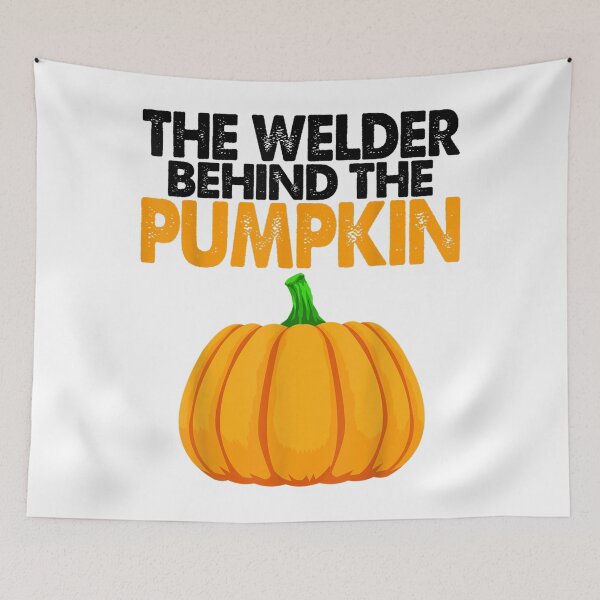 Item preview, The Welder Behind Pumpkin designed and sold by GeniusDesignArt.