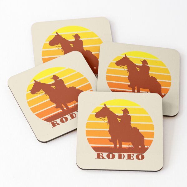 Item preview, Rodeo - Cowboy Rider Silhouette on a Sunset For the Horse Lover designed and sold by SeaStories88.