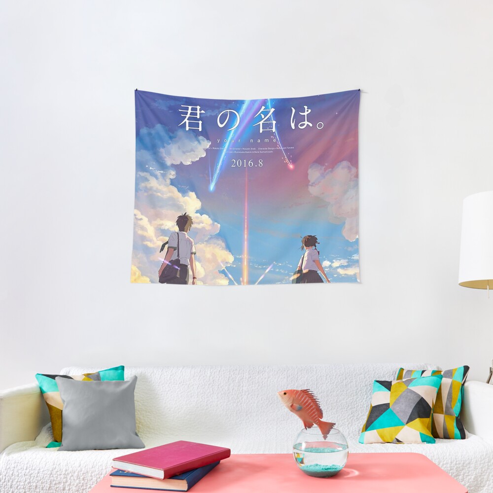 Kimi No Na Wa Your Name Japanese Anime Tapestry By Ruthcaballero Redbubble