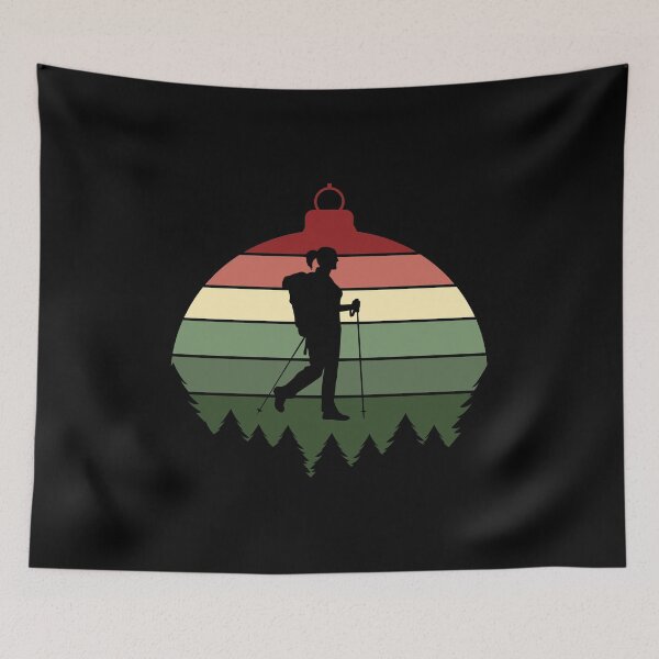 Item preview, Christmas Tree Ornament - Woman Hiking designed and sold by HeatherPore.