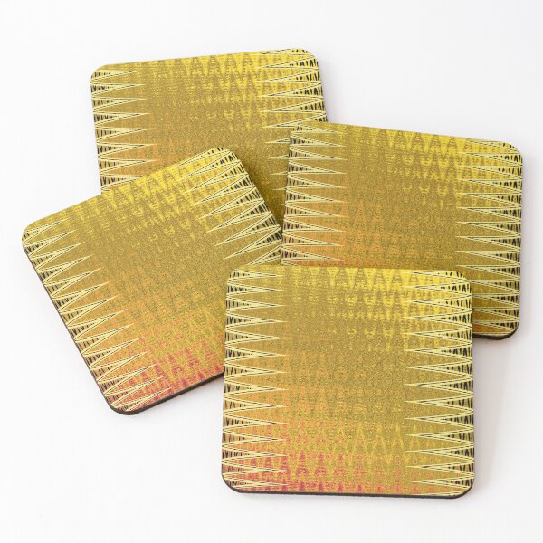 Item preview, Janca Panel Abstract Wave Gold And Black Design #20 designed and sold by Tom Janca.
