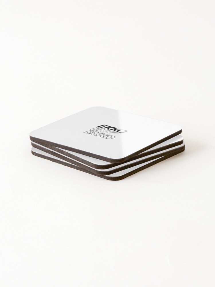 Alternate view of Ekko Ekko Ekko | League of Legends Merch Coasters (Set of 4)